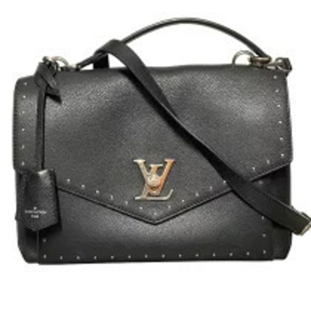 Louis Vuitton My Lockme Noir Black Leather Shoulder Bag